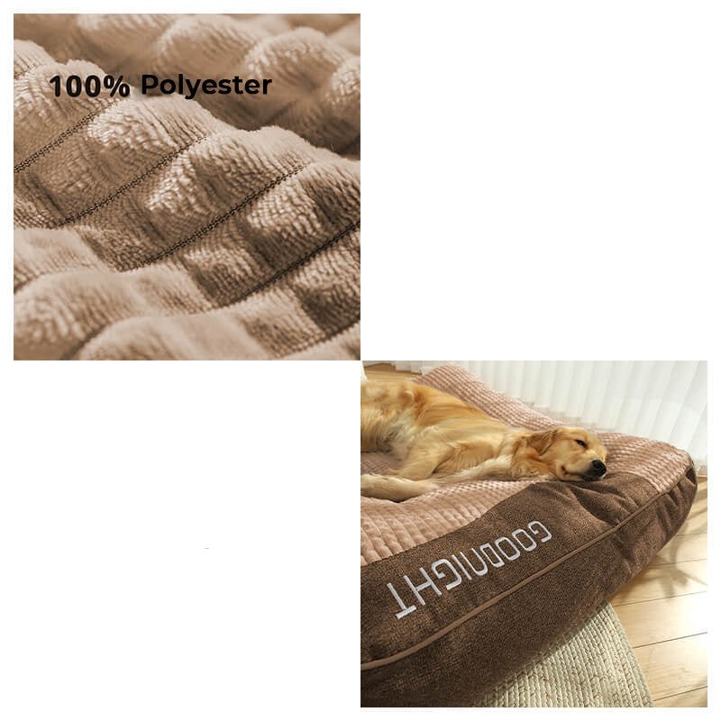 Sisica | Large Scratch-Resistant Dog Bed with Orthopedic Back Support