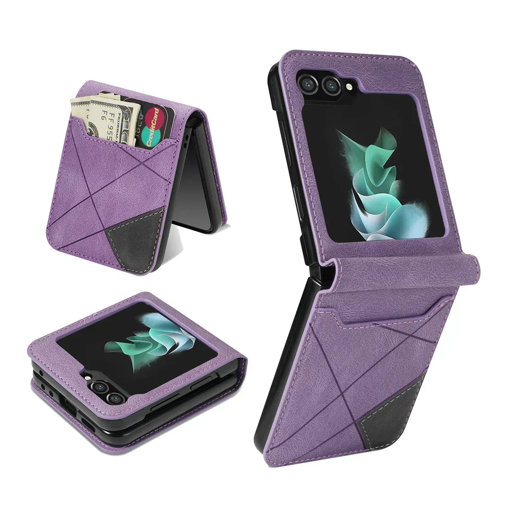 Charly | Leather Wallet Case for Samsung Galaxy Z Flip Series