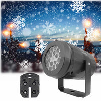 Sisica | LED Christmas Projector Snowflake Light Show – Waterproof Outdoor Lamp with 16 Patterns