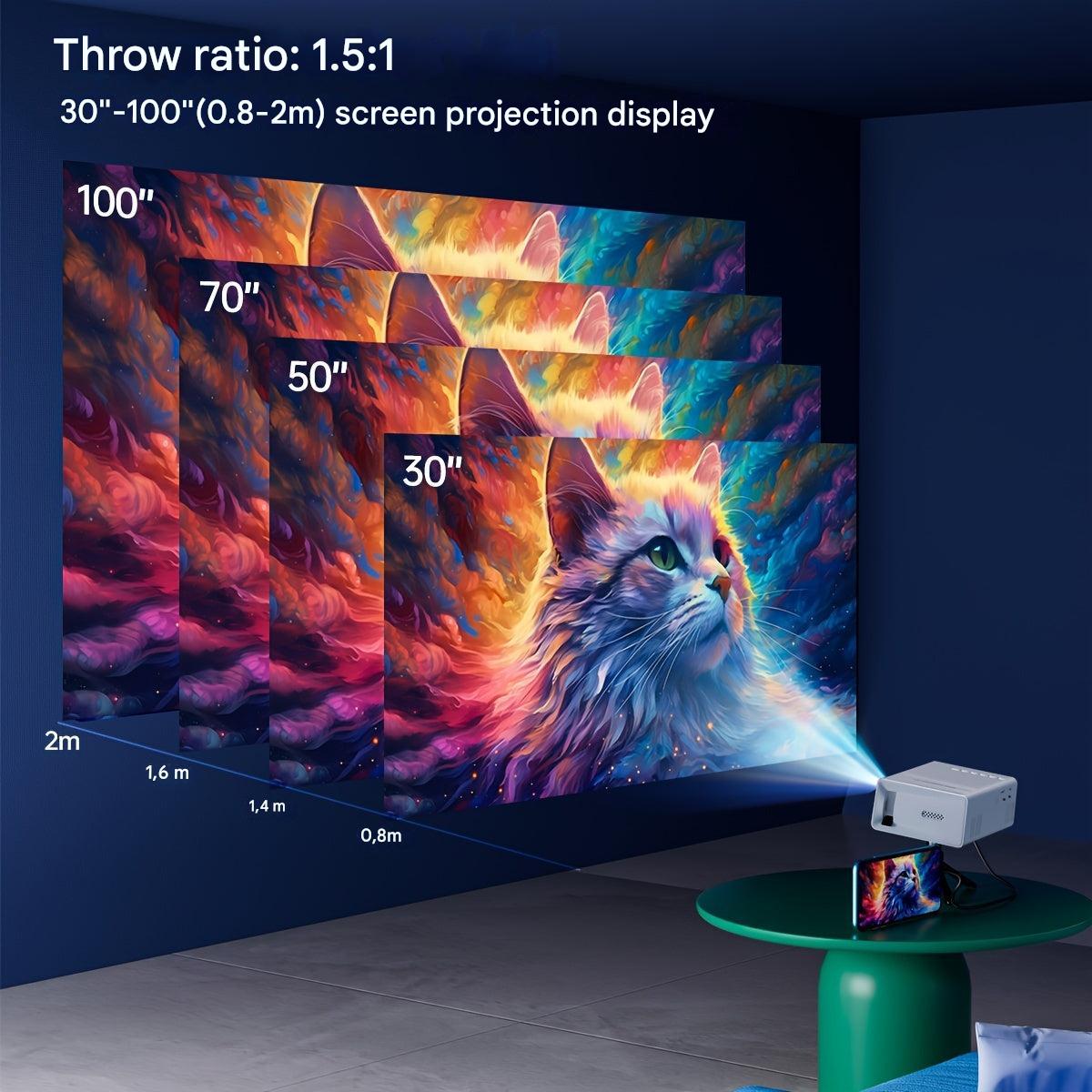 Sisica | LumoBeam HD Mini Projector (3000 Lumens) - Portable Cinema