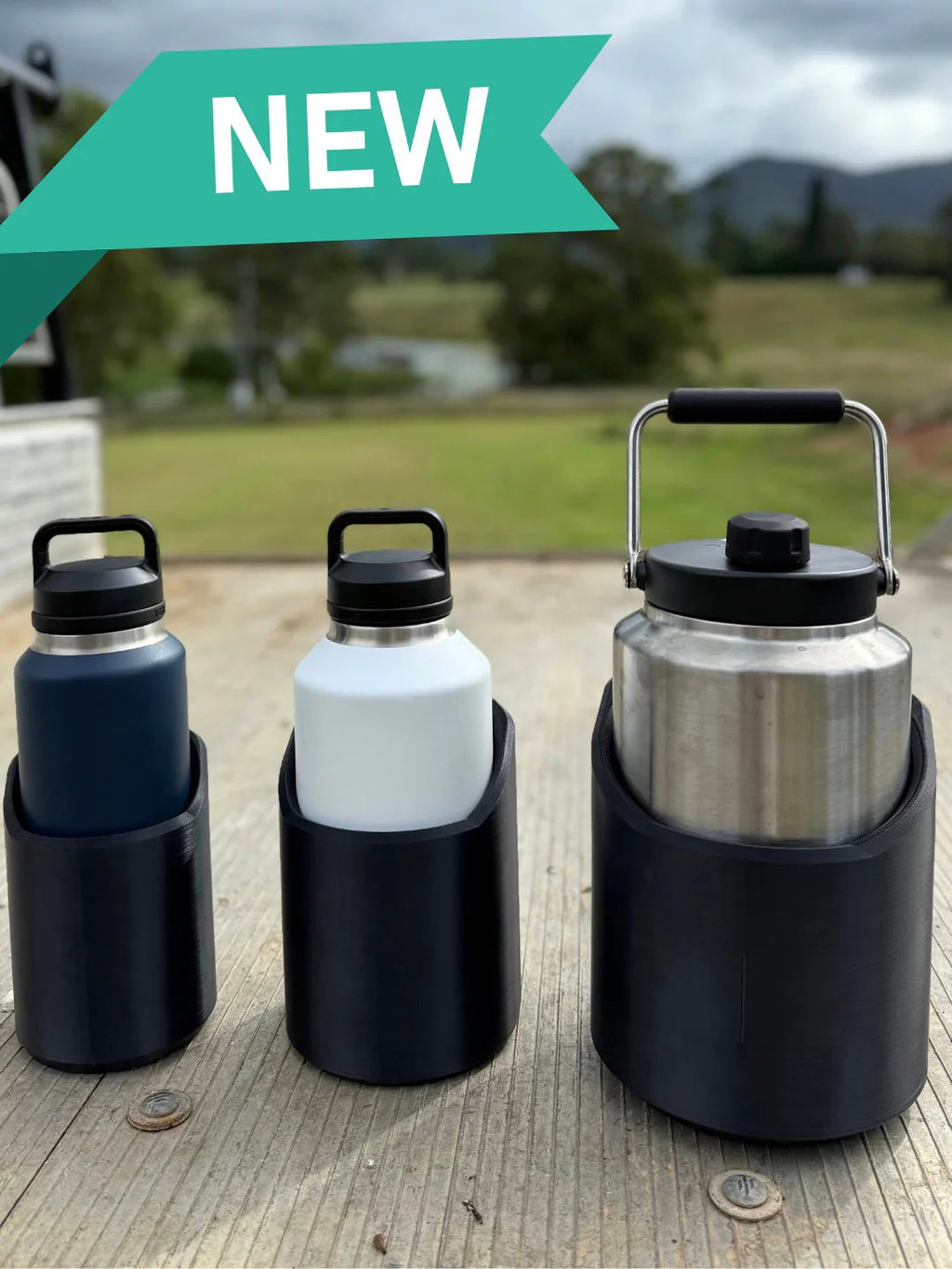 Charly | Magnetic Bottle Holder | Heavy-Duty Grip for Tools, Gym, or Garage | Non-Slip Bottle Mount