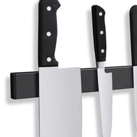 Sisica | Magnetic Knife Holder – Wall Mounted Black Steel Storage