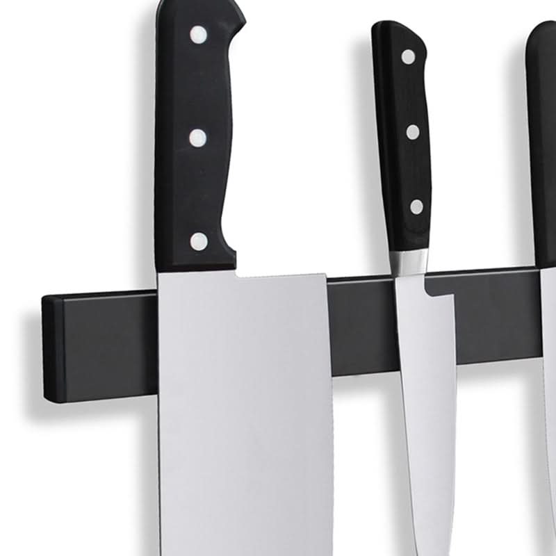 Sisica | Magnetic Knife Holder – Wall Mounted Black Steel Storage