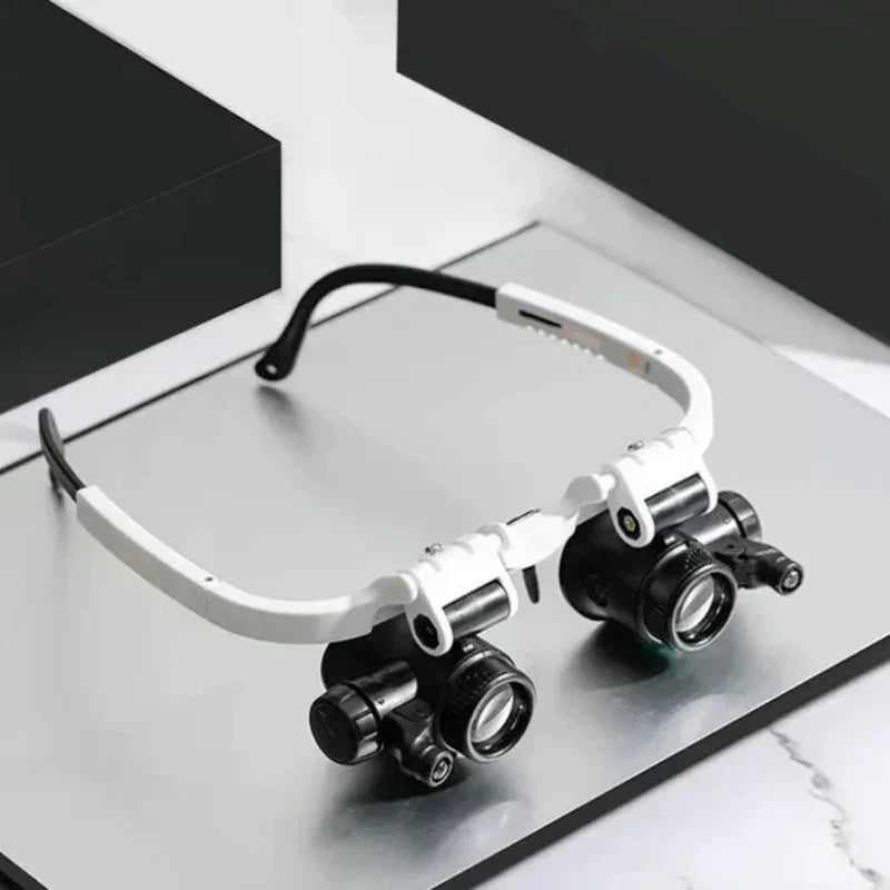 Charly | Magnifying Glass Glasses with LED Lighting