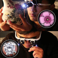 Sisica | Magnifying glasses with LED lamps for double eyes