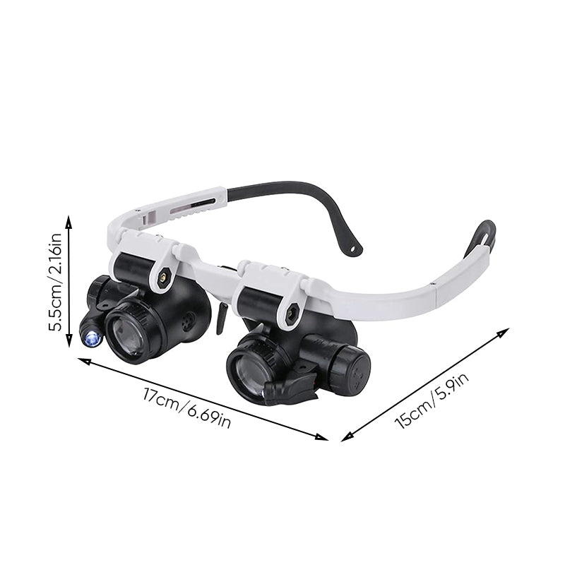 Sisica | Magnifying glasses with LED lamps for double eyes