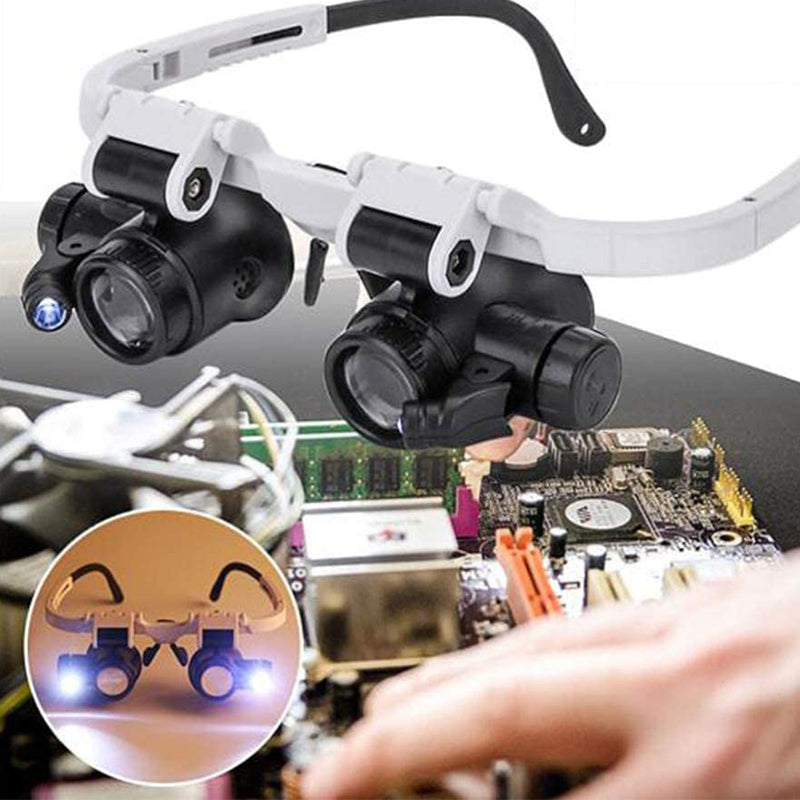 Sisica | Magnifying Glasses with LED Lamps for Dual Eyes