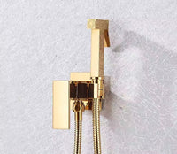 Charly | Matte Black Bidet Shower Faucet in Solid Brass, Hygienic Shower, Hot-Cold Mixing Valve, Toilet Faucet for Muslim Use