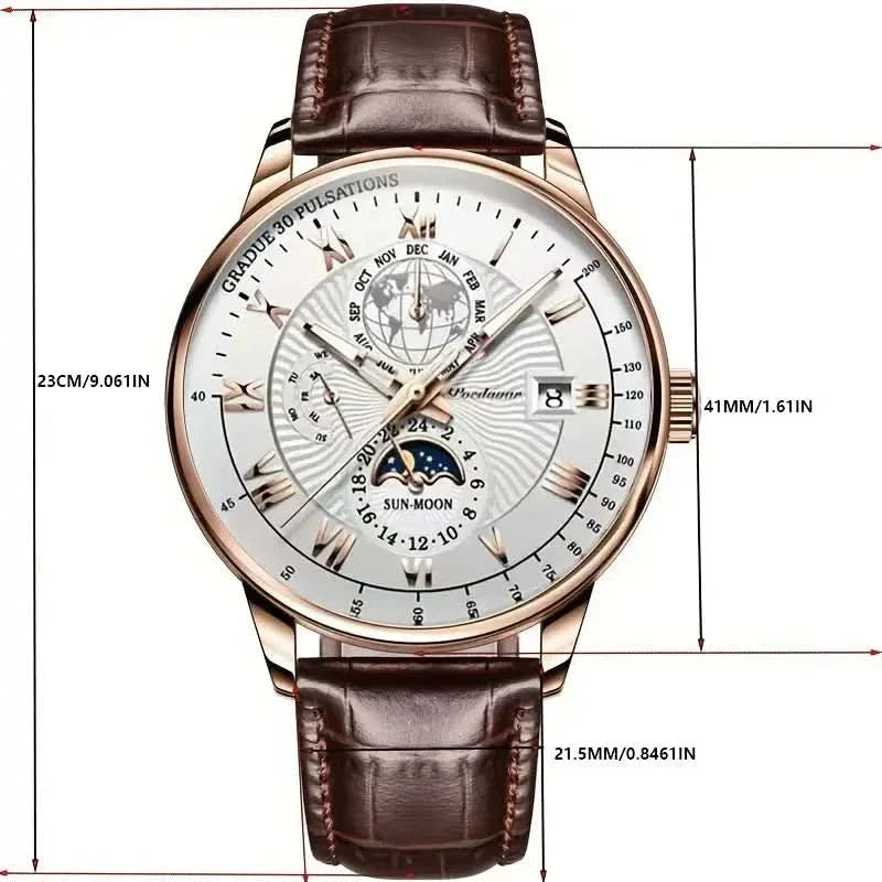 Sisica | Mechanical Men’s Luxury Watch with Moonphase