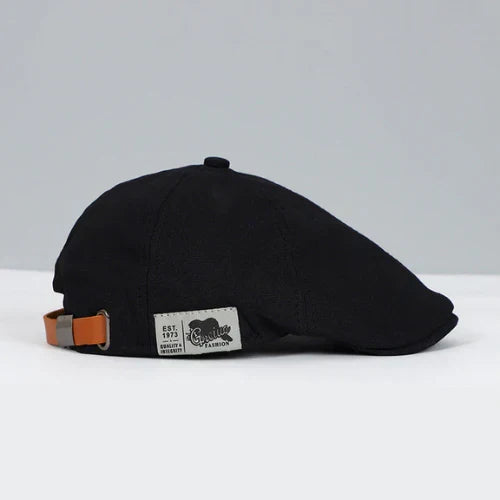 Charly | Men's Adjustable Flat Cap with Leather Strap