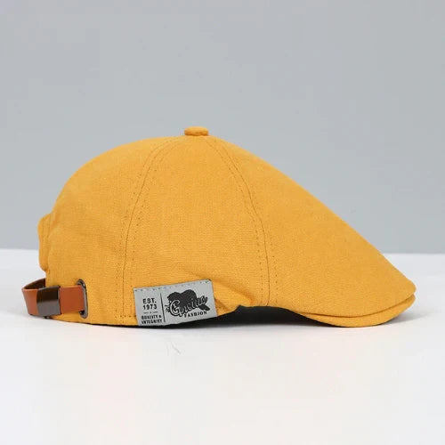 Charly | Men's Adjustable Flat Cap with Leather Strap