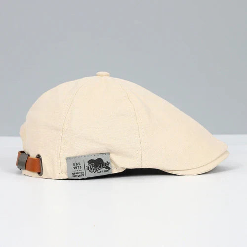 Charly | Men's Adjustable Flat Cap with Leather Strap