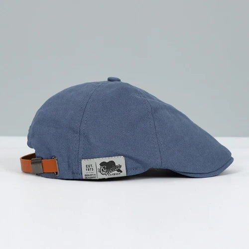 Charly | Men's Adjustable Flat Cap with Leather Strap