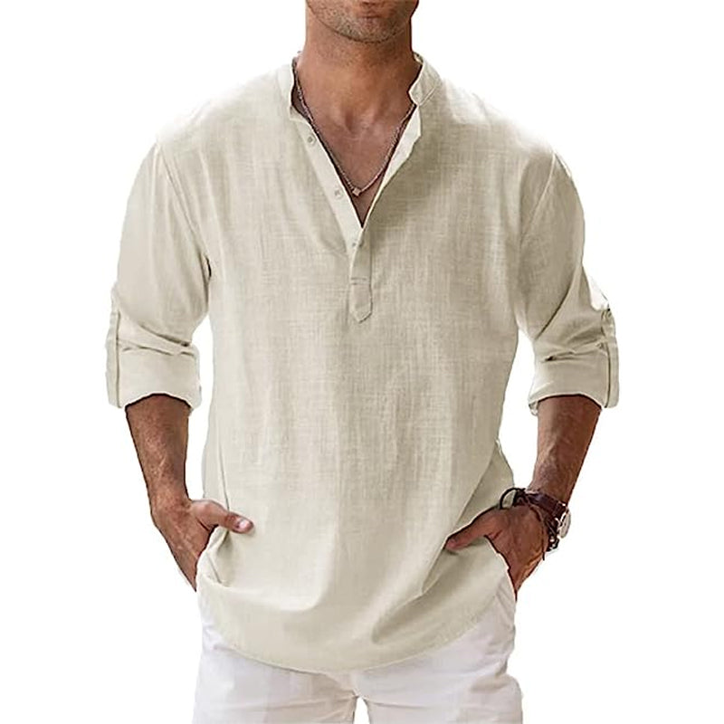 Charly | Men's Henley Button Down Shirt