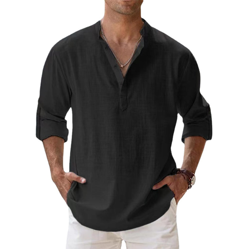 Charly | Men's Henley Button Down Shirt