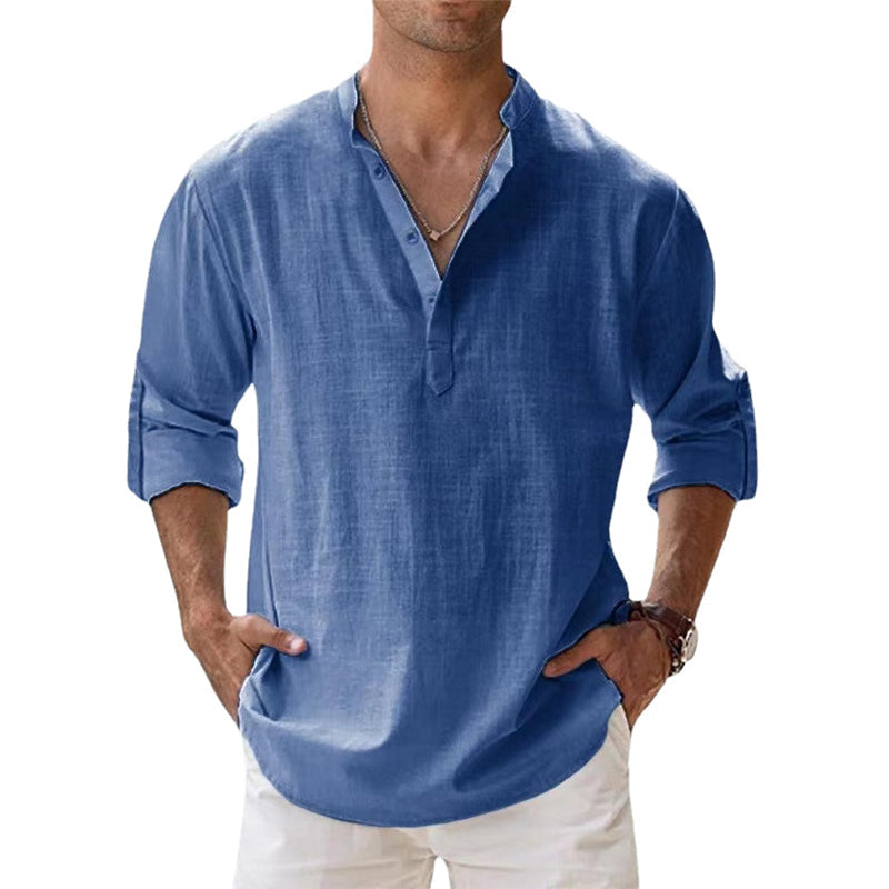 Charly | Men's Henley Button Down Shirt