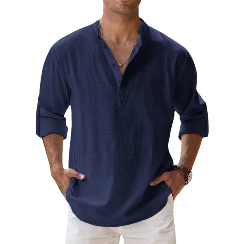 Charly | Men's Henley Button Down Shirt