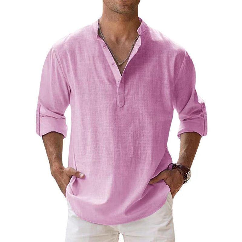 Charly | Men's Henley Button Down Shirt