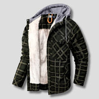 Charly | Men's Plaid Flannel Shirt Jacket with Hood