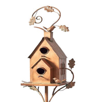 Charly | Metal Art Birdhouse on Garden Stake - FeatherNest