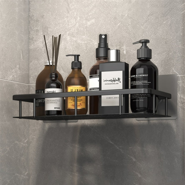 Charly | Metal Suction Cup Bathroom Shelves