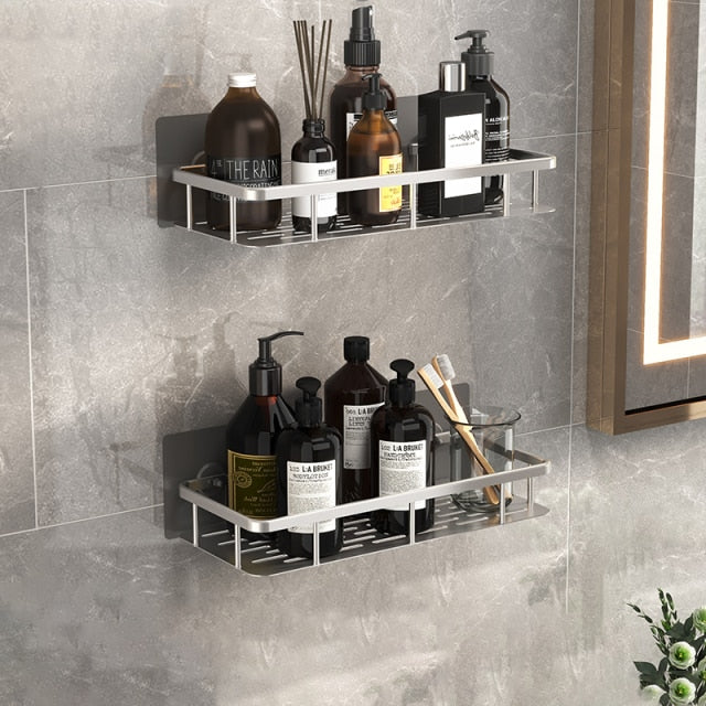 Charly | Metal Suction Cup Bathroom Shelves