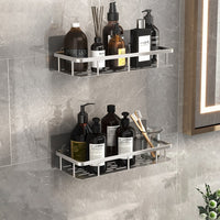 Charly | Metal Suction Cup Bathroom Shelves