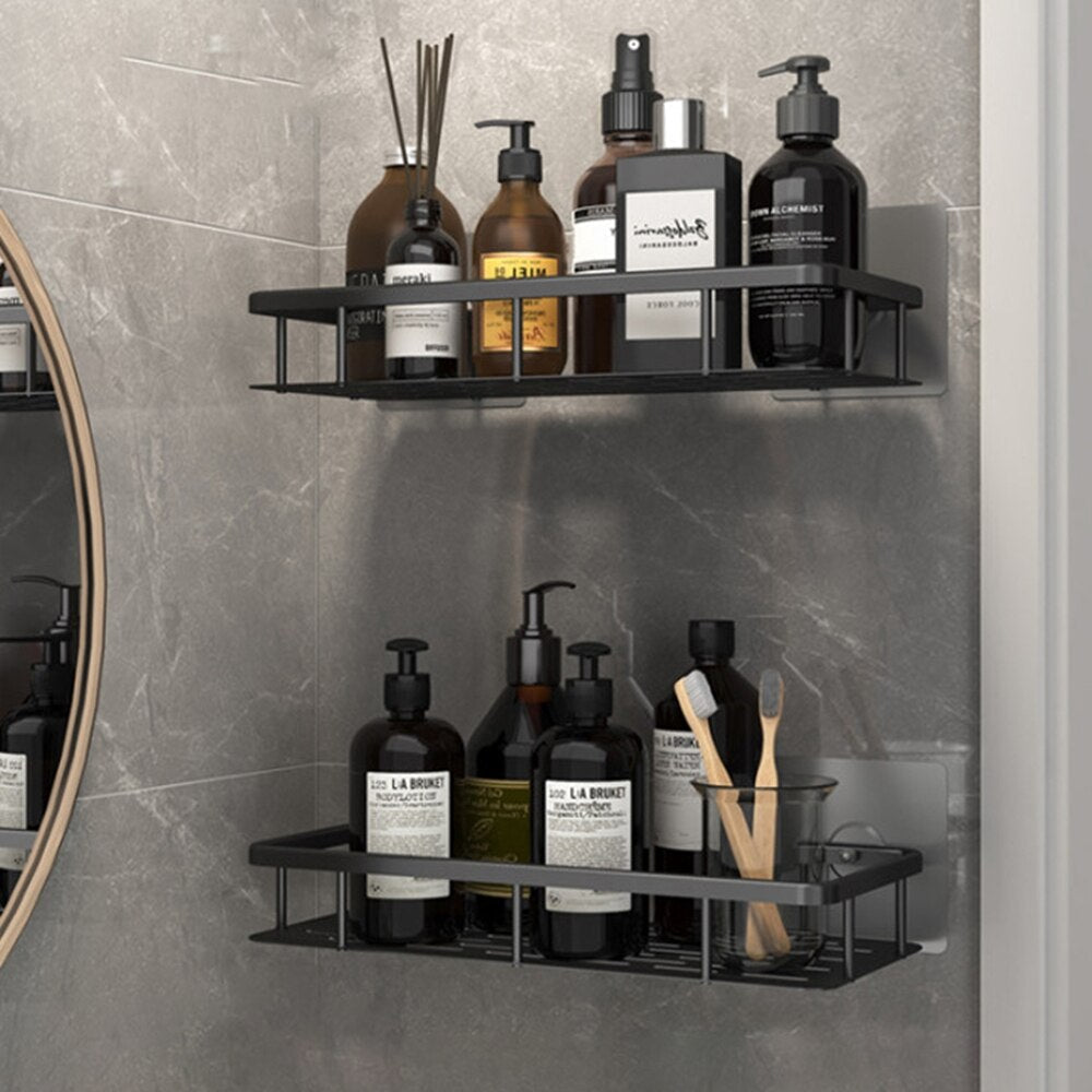 Charly | Metal Suction Cup Bathroom Shelves