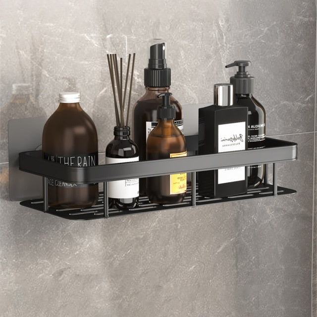 Charly | Metal Suction Cup Bathroom Shelves