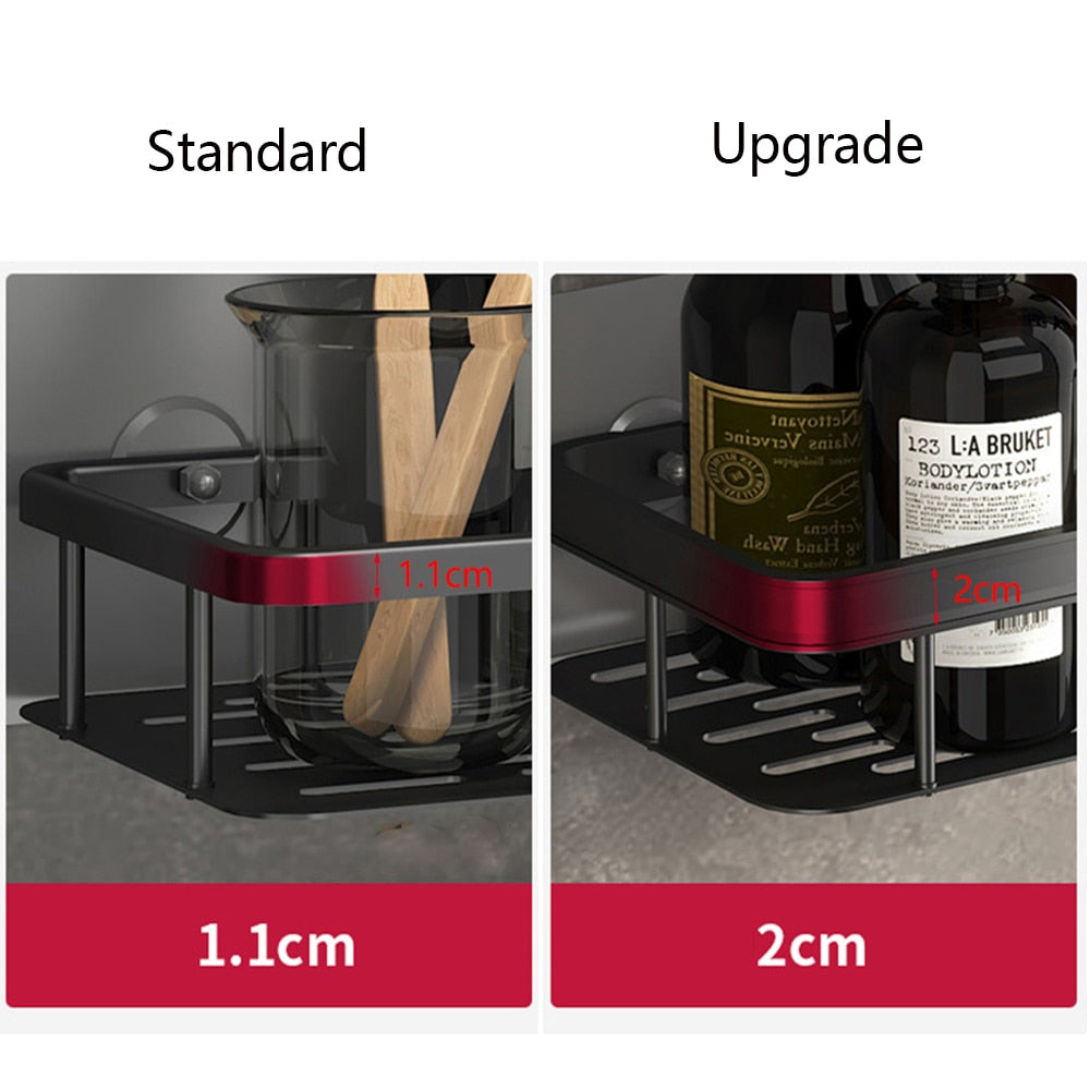 Sisica | Metal Suction Cup Bathroom Shelves
