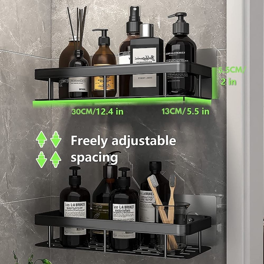 Sisica | Metal Suction Cup Bathroom Shelves