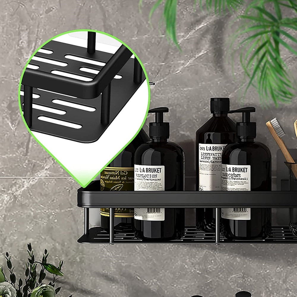 Sisica | Metal Suction Cup Bathroom Shelves