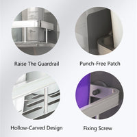 Sisica | Metal Suction Cup Bathroom Shelves
