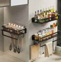 Sisica Kitchen Organizer Shelf - Wall Mount