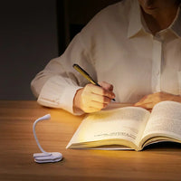 Sisica | Mini Book Light - Portable Clip Light with USB Charging, Dimmable LED for Bedroom, Eye Protection, and Camping - 360° Rotating Clip Book Lamp