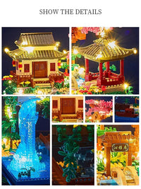 Sisica | Mini Building Set 3320 Pieces with Waterfall Light