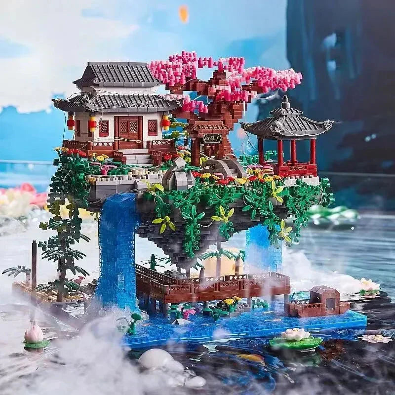 Sisica | Mini Building Set 3320 Pieces with Waterfall Light