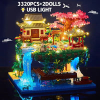 Sisica | Mini Building Set 3320 Pieces with Waterfall Light