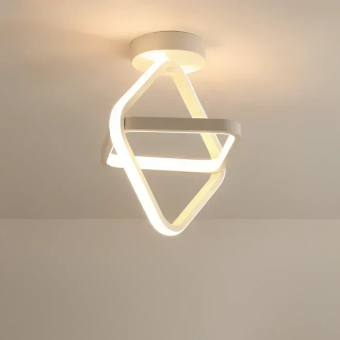 Sisica | Modern LED Ceiling Lamp - Double Ring Design