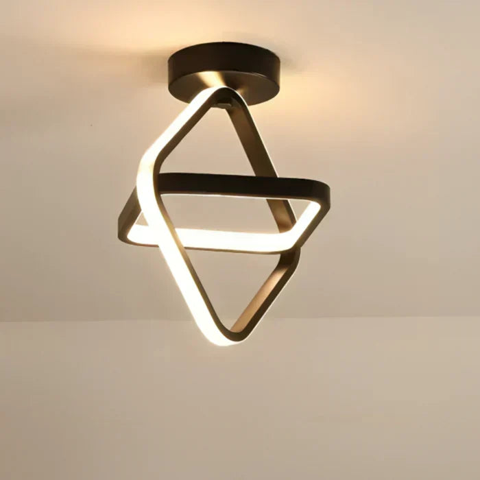 Charly | Modern LED Ceiling Lamp - Double Ring Design