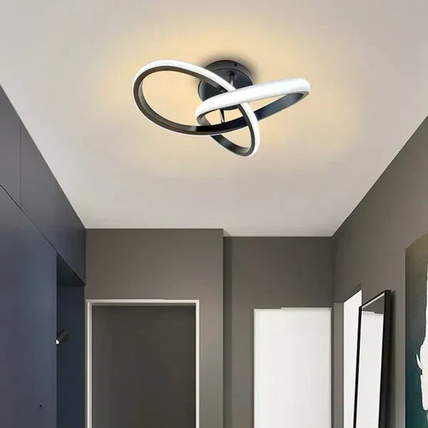 Sisica | Modern LED Ceiling Lamp - Double Ring Design