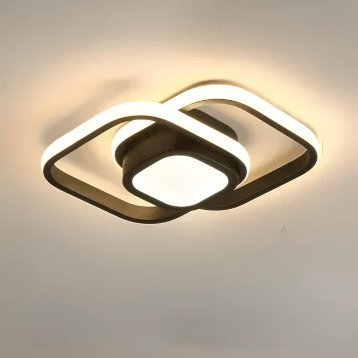Charly | Modern LED Ceiling Lamp - Double Ring Design