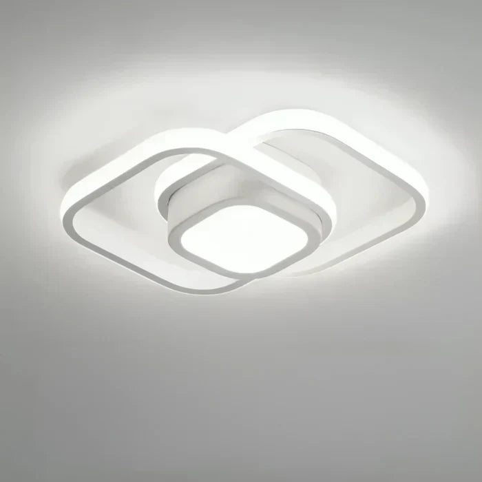 Charly | Modern LED Ceiling Lamp - Double Ring Design