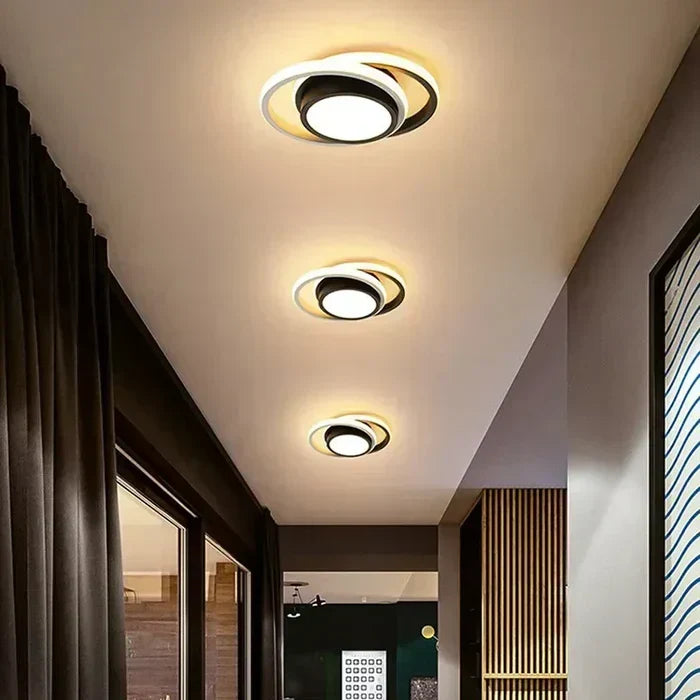 Sisica | Modern LED Ceiling Lamp - Double Ring Design