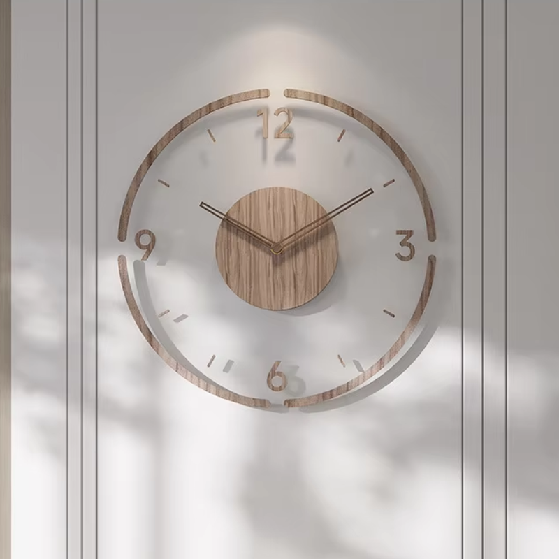 Sisica | Scandinavian Wood Wall Clock - Silent Quartz Movement