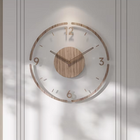 Sisica | Scandinavian Wood Wall Clock - Silent Quartz Movement