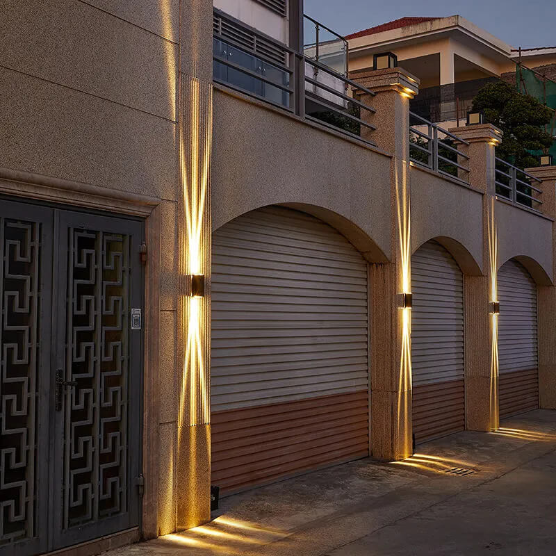 Charly | Modern Waterproof LED Outdoor Wall Light | Rectangular Up/Down Aluminum Fixture