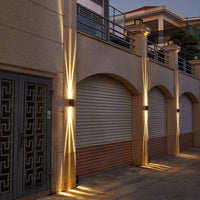 Charly | Modern Waterproof LED Outdoor Wall Light | Rectangular Up/Down Aluminum Fixture