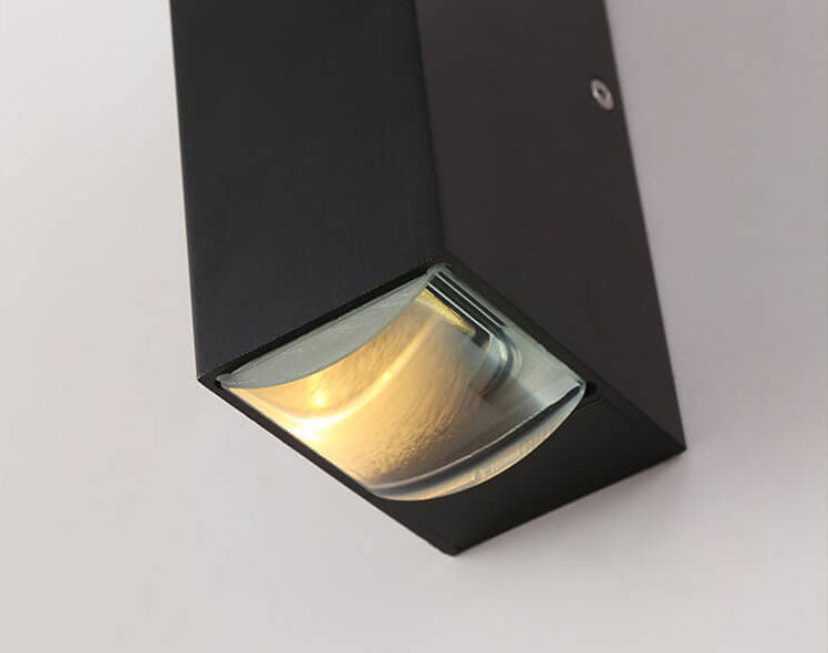 Sisica | Modern Waterproof LED Outdoor Wall Light | Rectangular Up/Down Aluminum Fixture