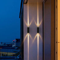 Charly | Modern Waterproof LED Outdoor Wall Light | Rectangular Up/Down Aluminum Fixture